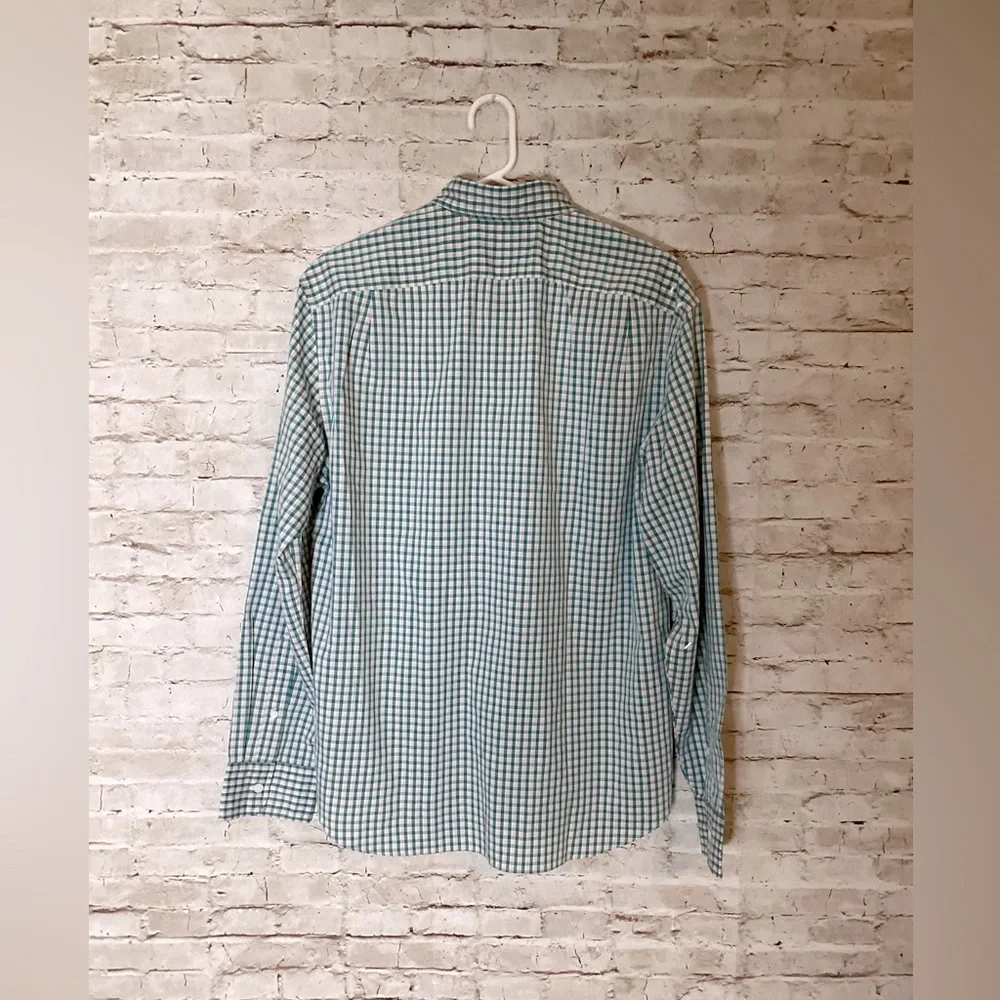 J. Crew Green plaid button down shirt
